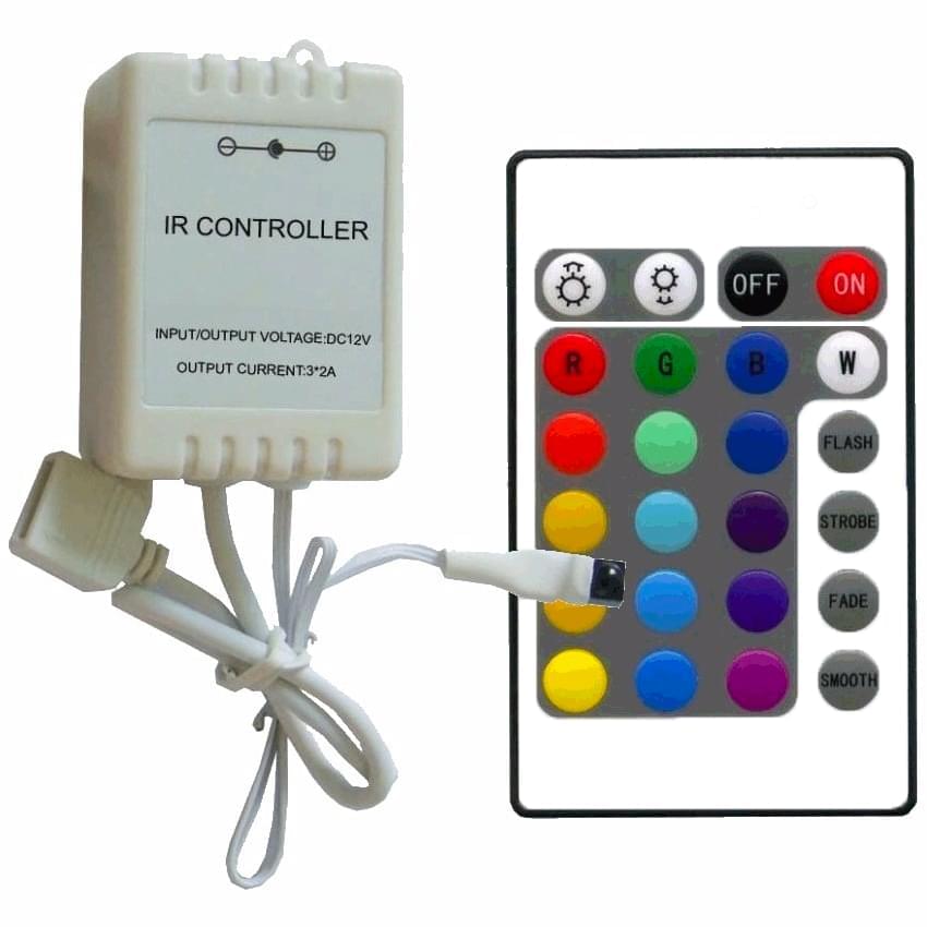 Controladora Para Tira Rgb Con Control Led X D